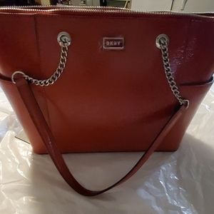 Red DKNY Gigi MD Tote